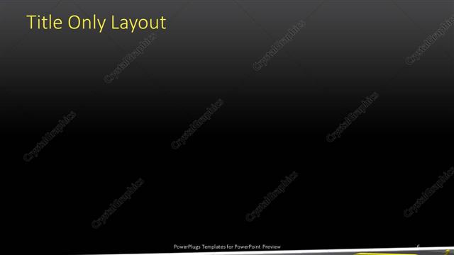 Title Only presentation slide layout