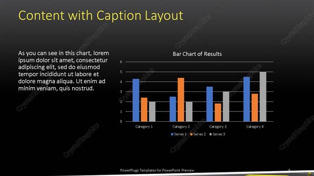 Content with Caption presentation slide layout
