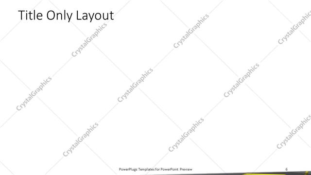 Title Only presentation slide layout