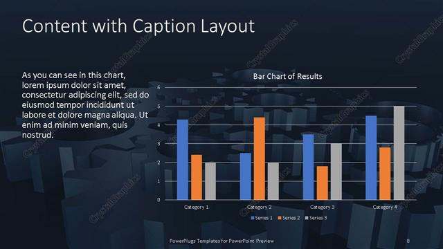Content with Caption presentation slide layout