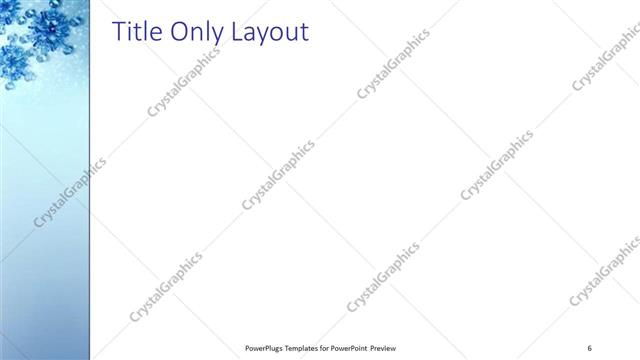 Title Only presentation slide layout