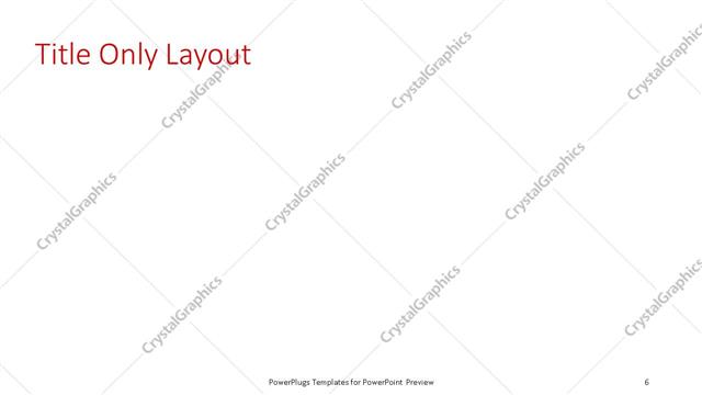 Title Only presentation slide layout