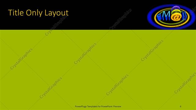 Title Only presentation slide layout