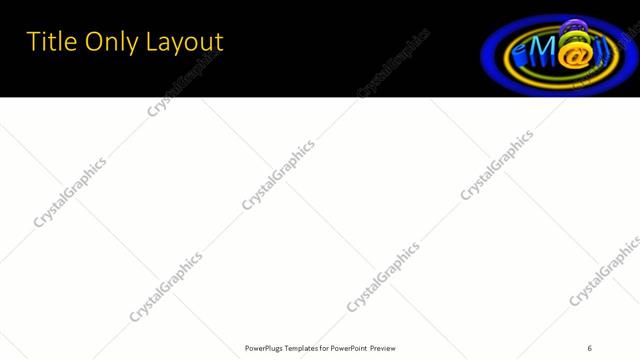 Title Only presentation slide layout