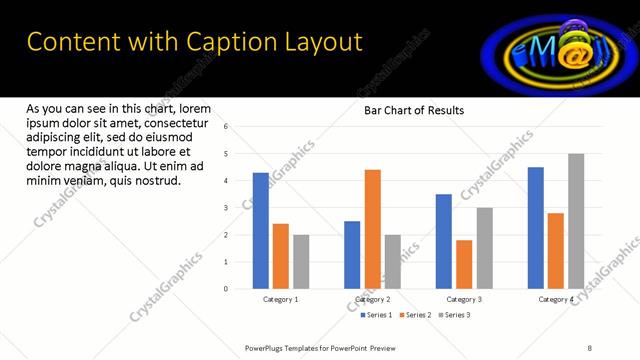 Content with Caption presentation slide layout