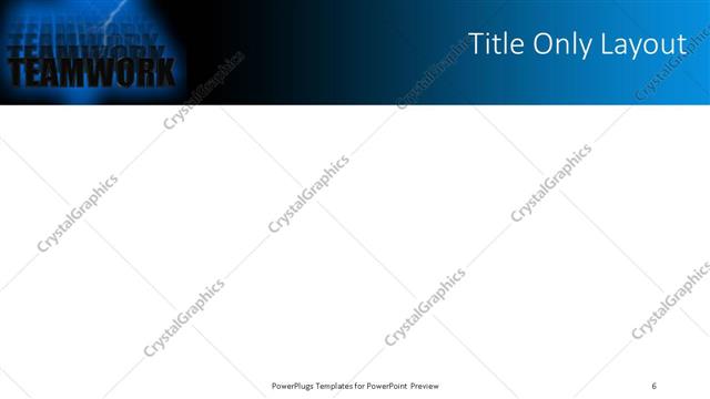 Title Only presentation slide layout