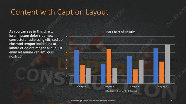 Content with Caption presentation slide layout
