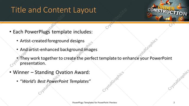 Title and Content presentation slide layout