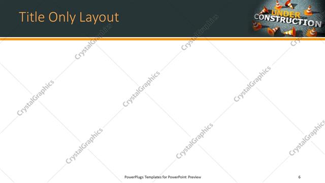 Title Only presentation slide layout