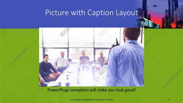 Picture with Caption presentation slide layout
