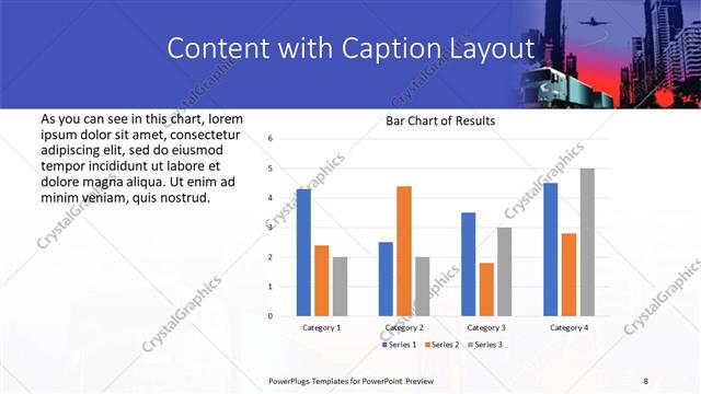 Content with Caption presentation slide layout