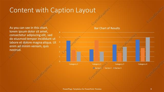 Content with Caption presentation slide layout