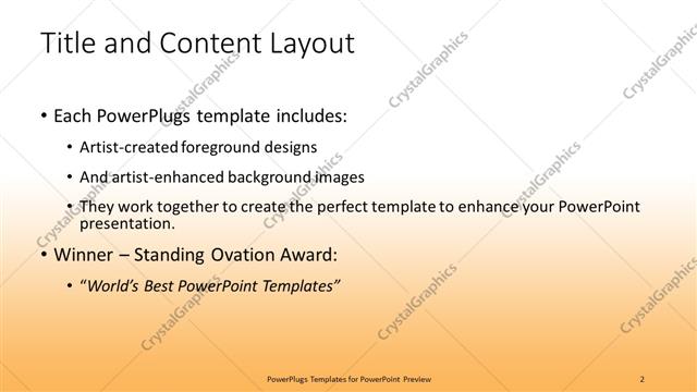 Title and Content presentation slide layout