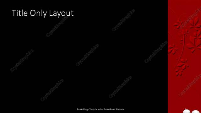 Title Only presentation slide layout