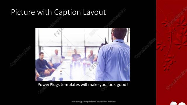 Picture with Caption presentation slide layout