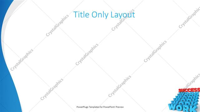 Title Only presentation slide layout