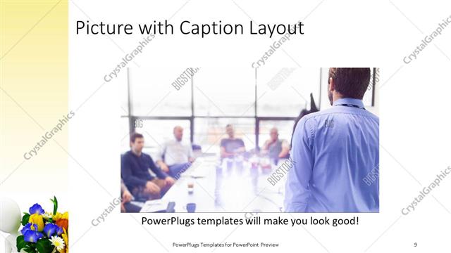 Picture with Caption presentation slide layout