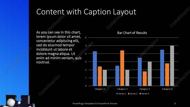 Content with Caption presentation slide layout