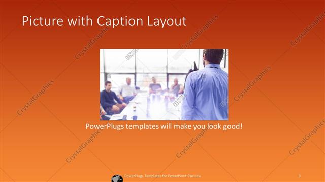 Picture with Caption presentation slide layout