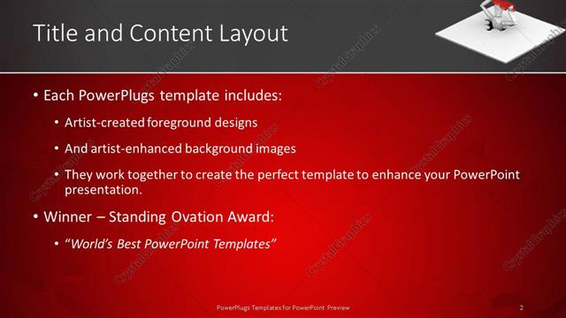 Title and Content presentation slide layout