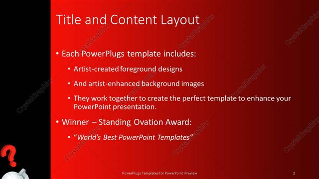 Title and Content presentation slide layout
