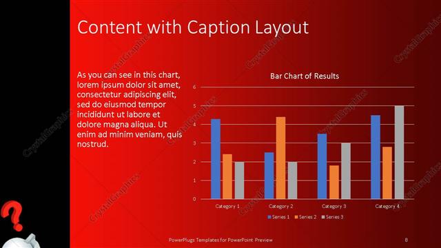 Content with Caption presentation slide layout