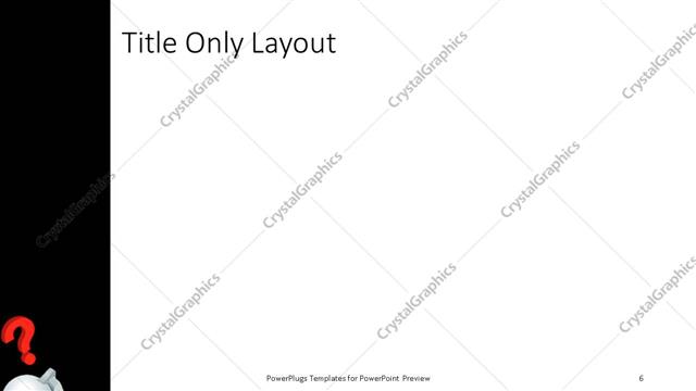 Title Only presentation slide layout