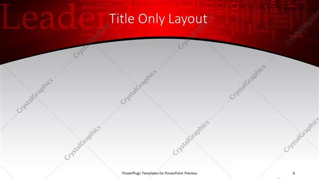 Title Only presentation slide layout