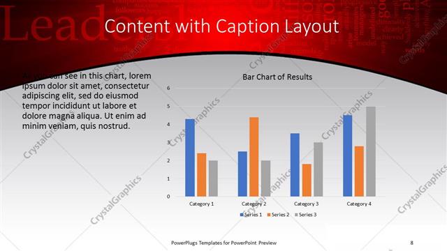 Content with Caption presentation slide layout