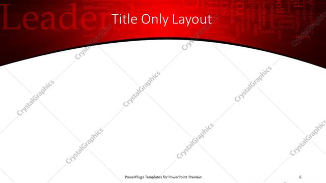Title Only presentation slide layout