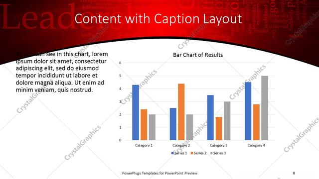 Content with Caption presentation slide layout