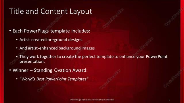 Title and Content presentation slide layout
