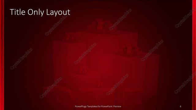 Title Only presentation slide layout