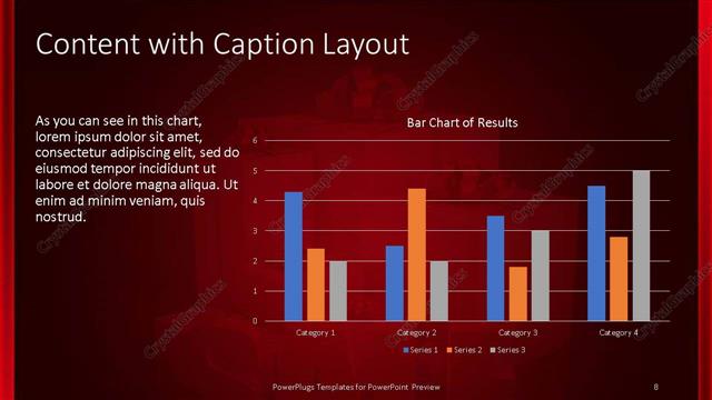 Content with Caption presentation slide layout