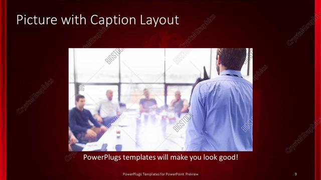 Picture with Caption presentation slide layout