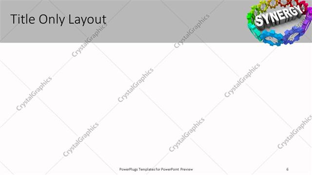 Title Only presentation slide layout