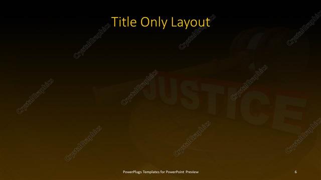 Title Only presentation slide layout