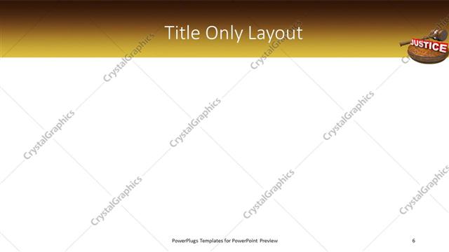 Title Only presentation slide layout