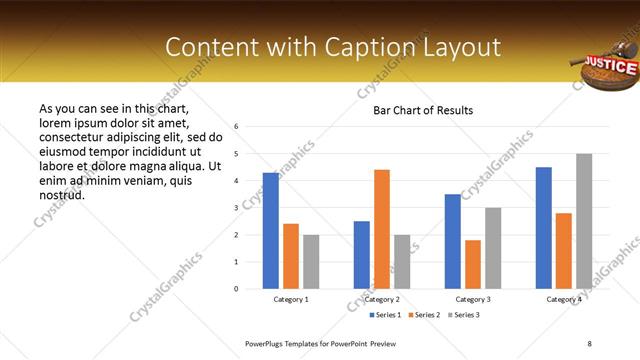 Content with Caption presentation slide layout