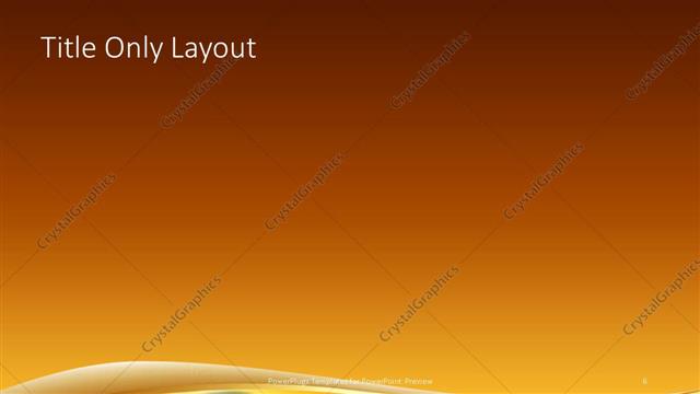 Title Only presentation slide layout