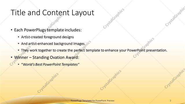 Title and Content presentation slide layout