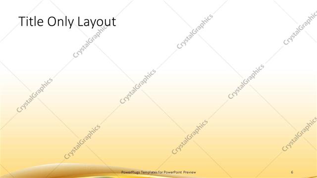 Title Only presentation slide layout