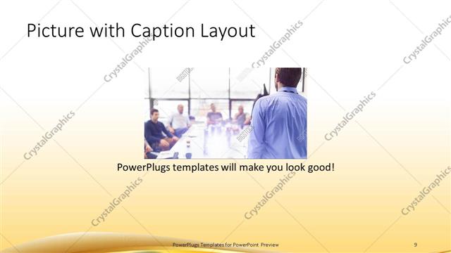 Picture with Caption presentation slide layout