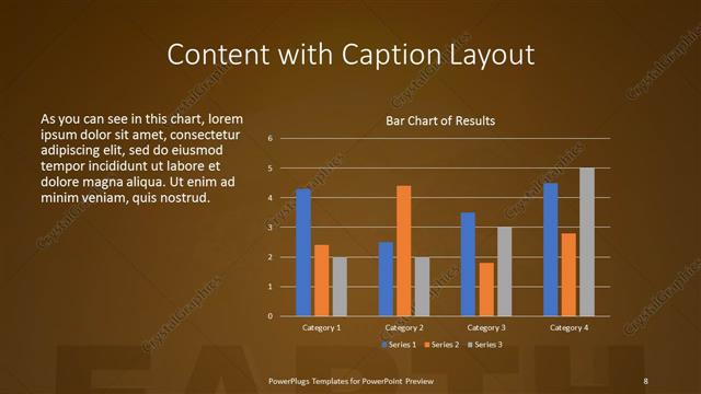 Content with Caption presentation slide layout