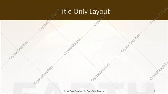 Title Only presentation slide layout