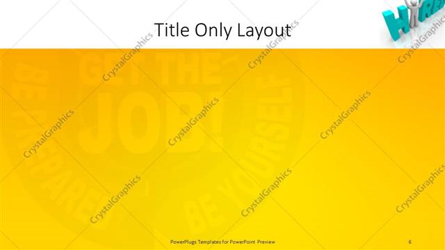 Title Only presentation slide layout