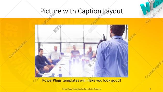 Picture with Caption presentation slide layout