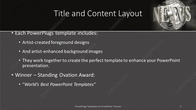 Title and Content presentation slide layout