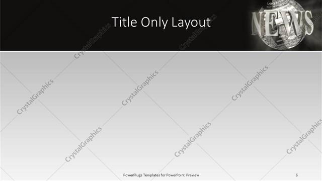 Title Only presentation slide layout