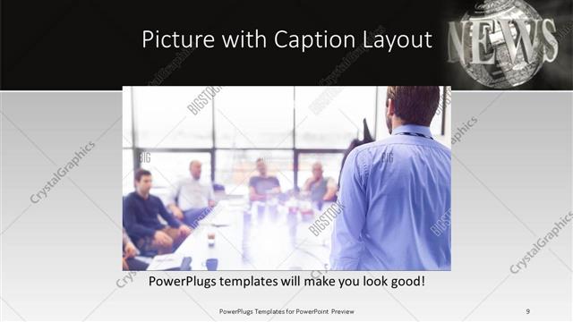 Picture with Caption presentation slide layout